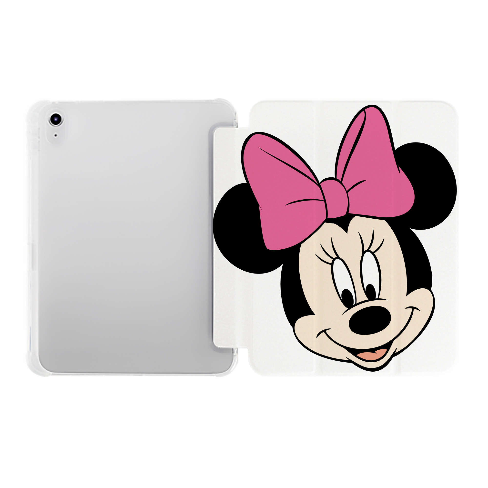 （画像用） ミッキーマウス Mickey Mouse IPad ケース ペン収納付き 三つ折りスタンド PUレザー×シリコン 対応機種9.5/10.5/10.9インチ